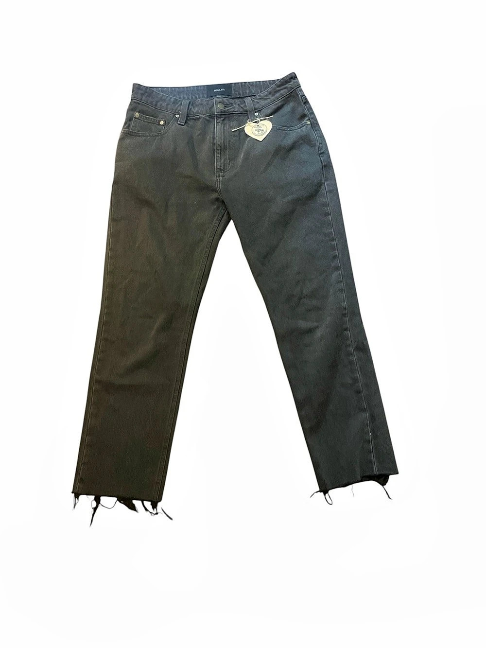 Rollas Straight Leg Jeans in Black Waist 31